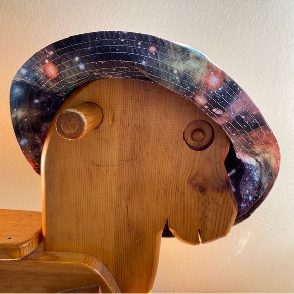 Festival summer Galaxy print bucket hat - Picture 3 of 7